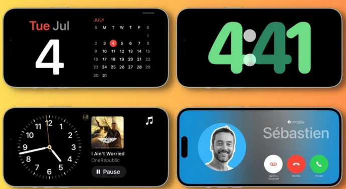 巍山苹果手机维修分享iOS17横屏充电待机显示有什么好处 