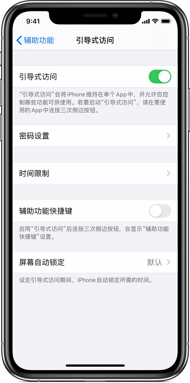 巍山苹果手机维修分享如何在 iPhone 上退出引导式访问 